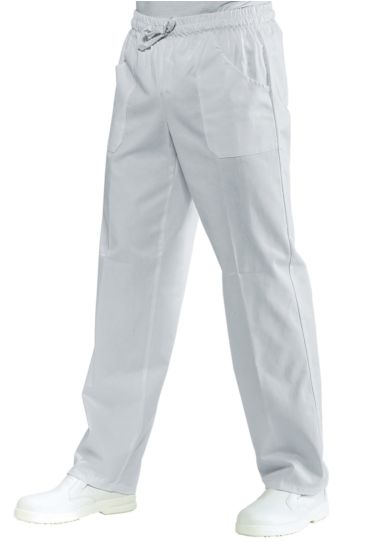 Pantalone con elastico - Isacco Bianco