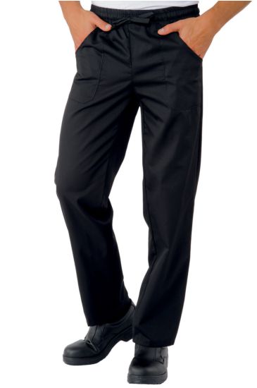 Pantalone con elastico - Isacco Nero