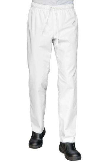 Pantalone con elastico sanza tasche - Isacco Bianco