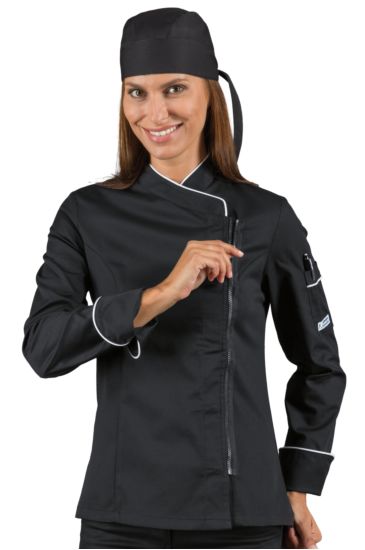 Giacca Lady Zip - Isacco Nero+bianco