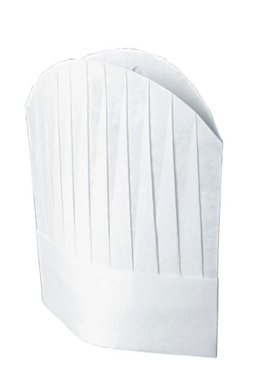 Confezione Cappello Cuoco TNT Cm 29 (10 Pezzi) Bianco