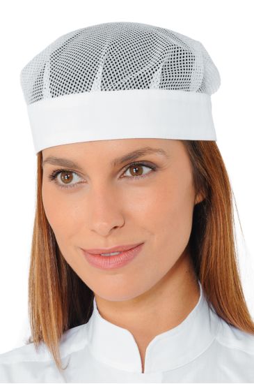 Cappello Bob con rete - Isacco Bianco